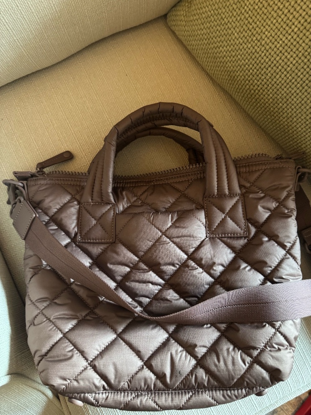 Quince Transit Quilted Crossbody Tote